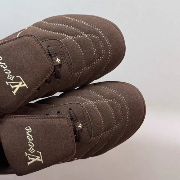 Louis Vuitton Dark Brown Women's Sneakers - Picture 4 of 8